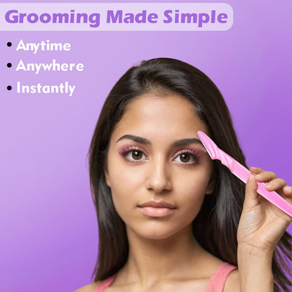 Personal care eyebrow trimmer razor used for grooming face