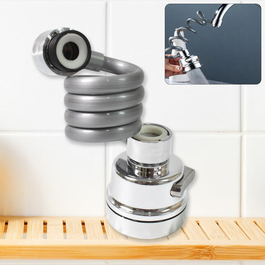 Flexible Faucet Extender, 360 degree faucet extender kitchen sprayer anti splash attachment