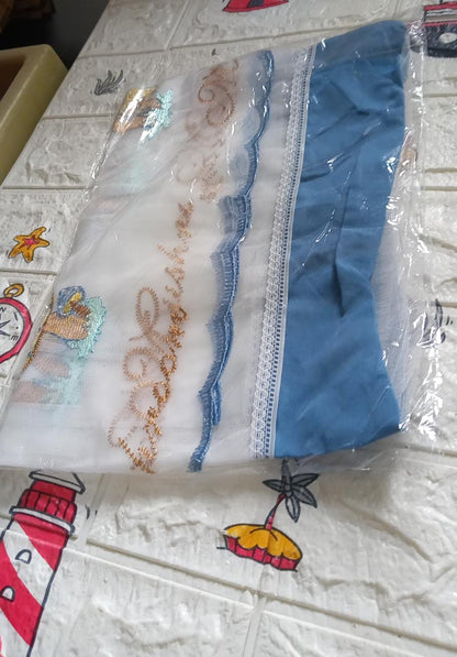 Premium embroidered air conditioner cover with tight stitching design