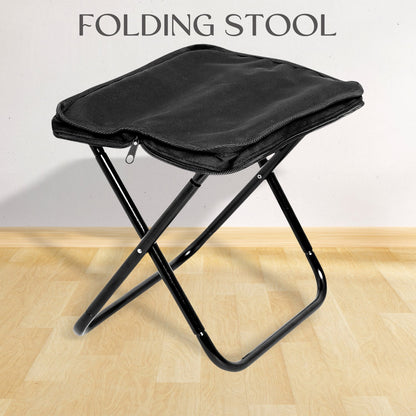 Quick Fold Camp Stool, Folding camping stool compact lightweight design for outdoor use