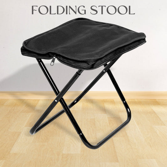 Quick Fold Camp Stool, Folding camping stool compact lightweight design for outdoor use