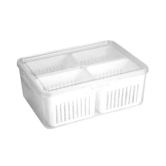 Airtight fridge storage box for fresh fruits and vegetables