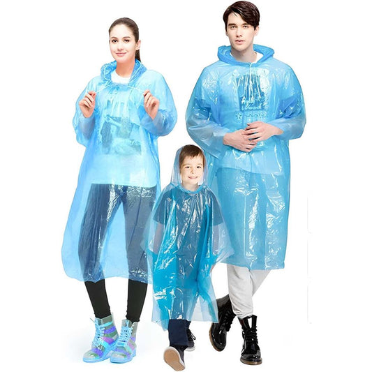 Fully Reusable Wallet Rain Card Raincoat Set of 5 – Compact, Lightweight & Multicolor
