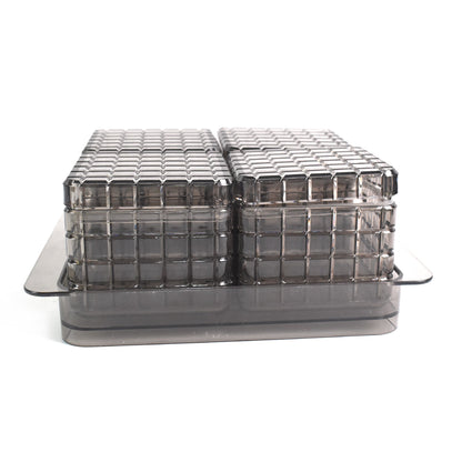 Ganesh acrylic container set for dry fruits with airtight lids