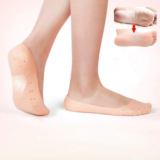 Anti-crack silicone gel foot protector moisturizing socks