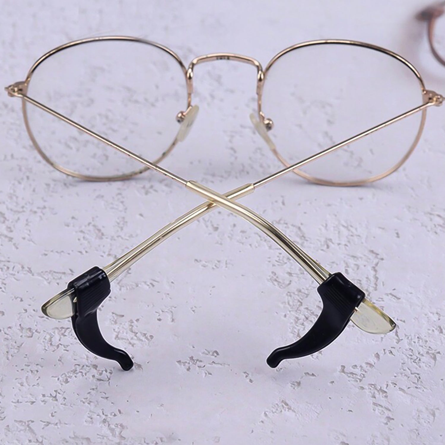 Soft Silicone Eyeglasses Ear Grips, Non-slip silicone ear pads for reading and gaming glasses