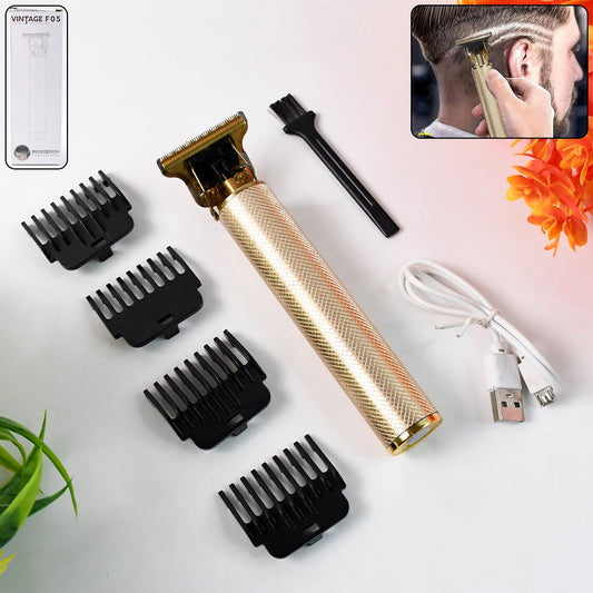 Professional hair trimmer for men with adjustable blade comb and stainless steel blade, portable for Indian grooming