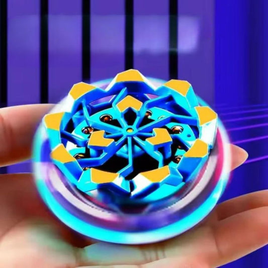 Handheld Thundering Gyroscope Toy for Kids – Friction Powered Spinning Top with Light & Inertia Action (Pack of 1)