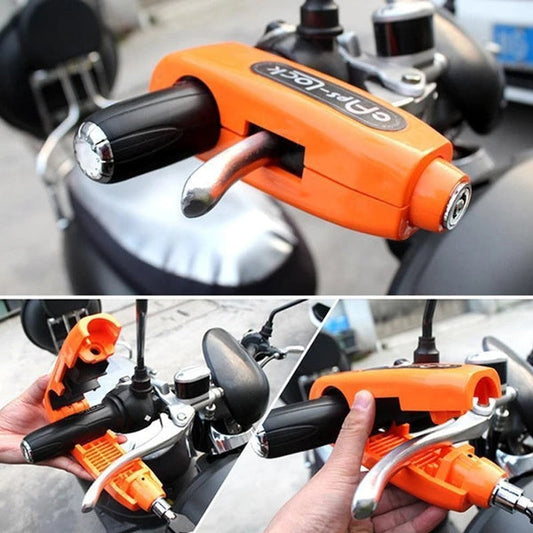 heavy duty bike brake lock, anti-theft handlebar lock for scooter, motorcycle brake lever lock, bike safety lock for handlebar and brake, scooter anti-theft locking system,