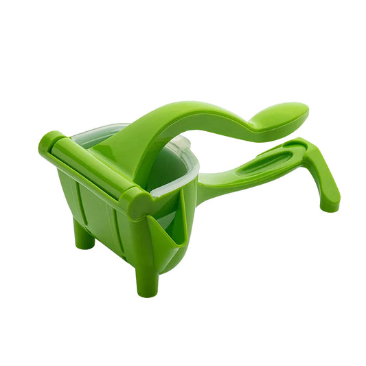 Heavy duty manual juice press with Teflon coating and pulp separator