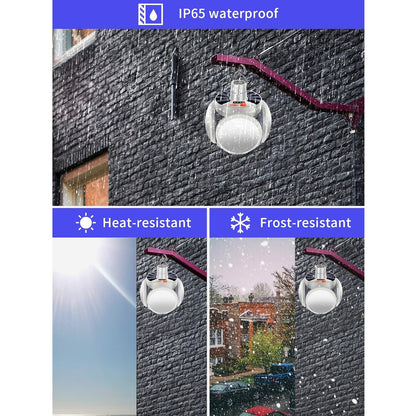 Camping lantern hanging inside tent using built-in hook