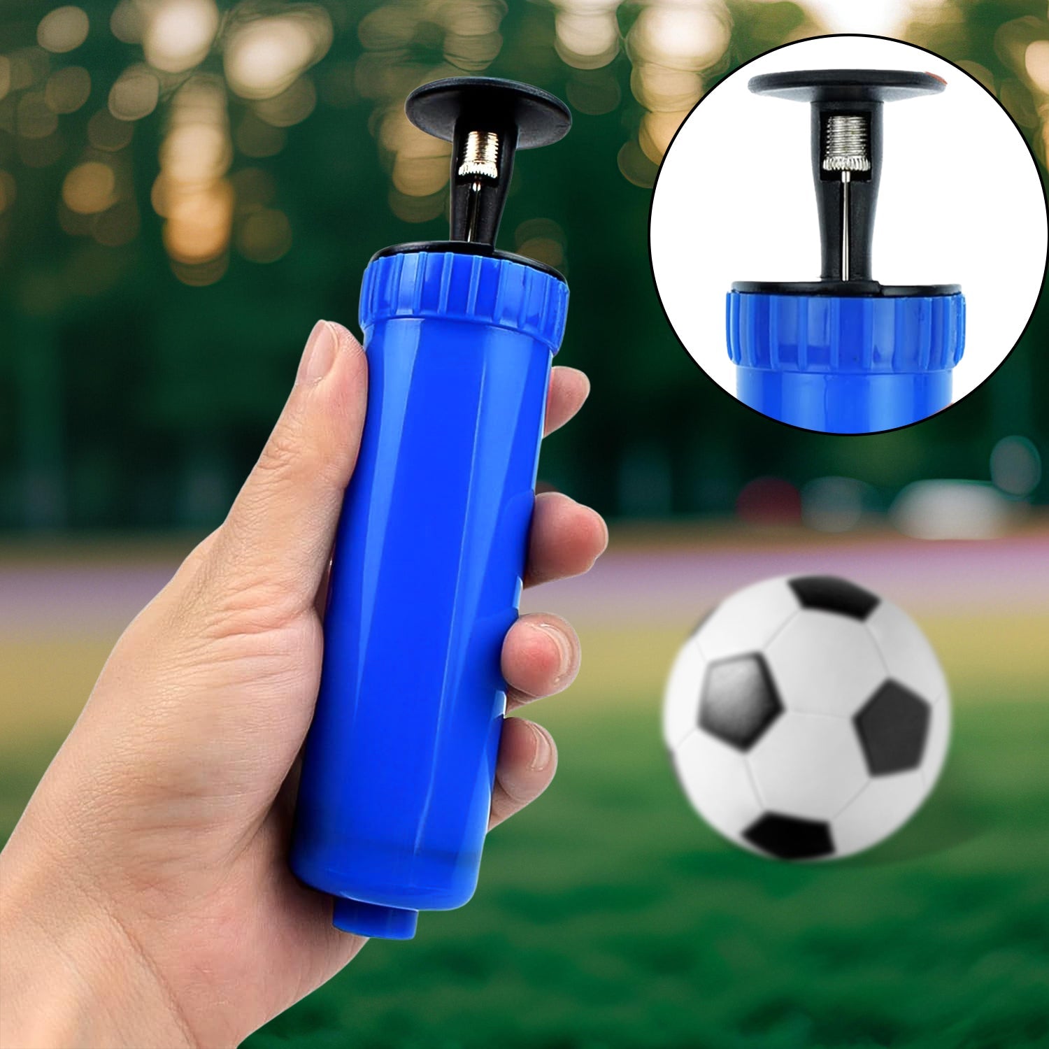 QuickInflate Ball Pump, Portable ball pump with stainless steel needle for basketball football