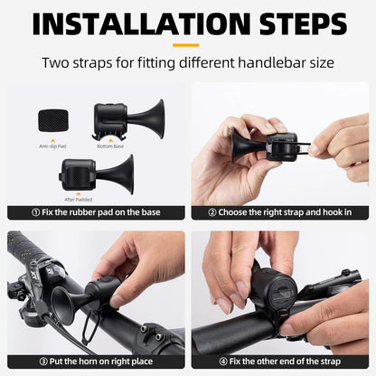 Installation Steps for Loud Electric Bike Horn