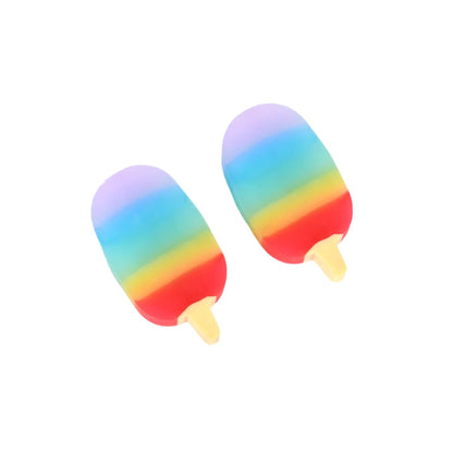 Jelly sicle 3D eraser set with colorful designs for kids