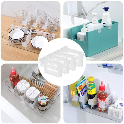 FreshSpace Shelf Separator, Multi-purpose storage dividers for fridge and cabinet drawers