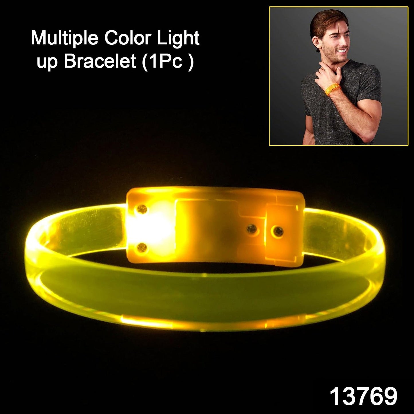 Magic flashing LED wristband for concerts and festivals