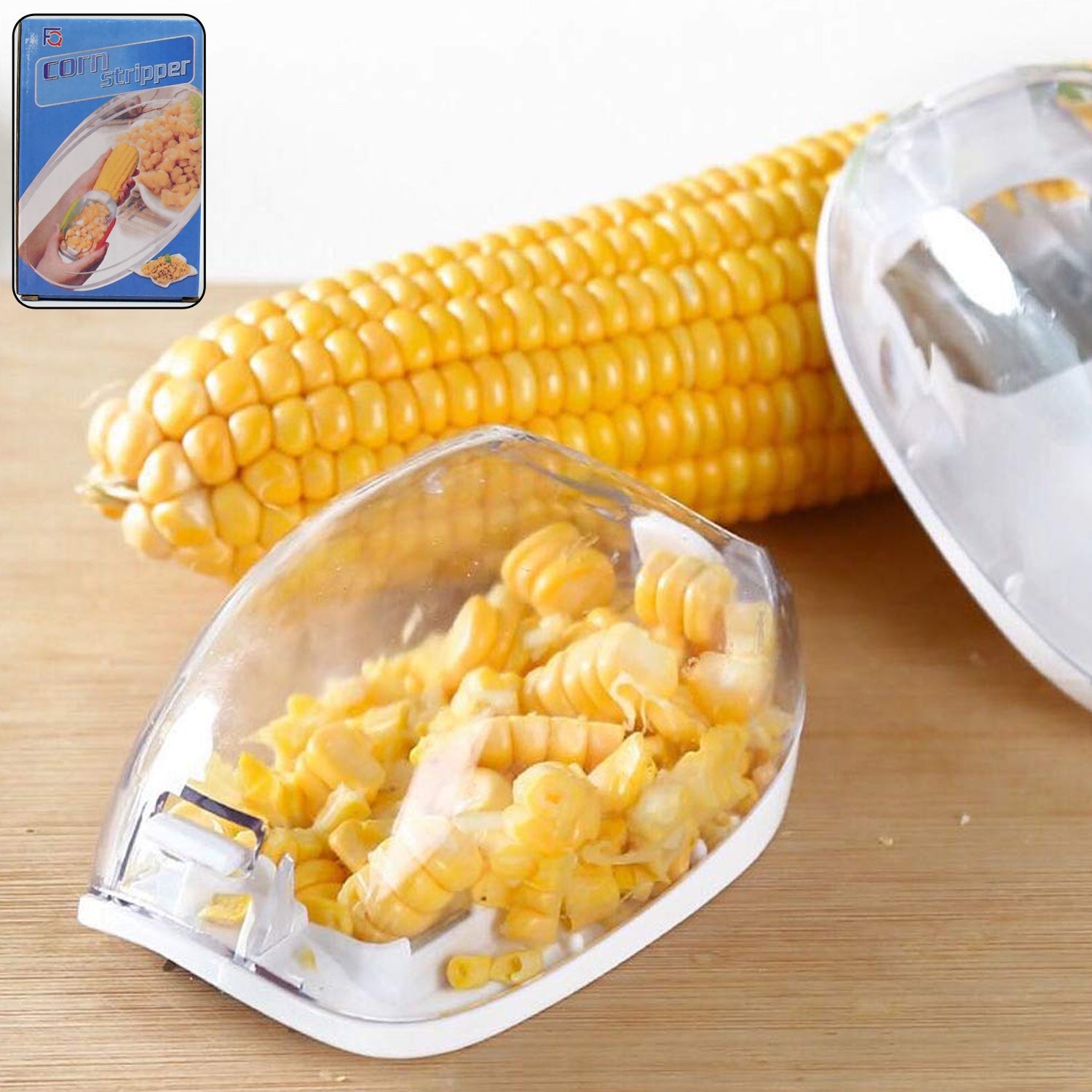 corn stripping tool for bhutta, easy corn cutter for home use, corn kernel remover for kitchen, sharp corn peeler tool India, 