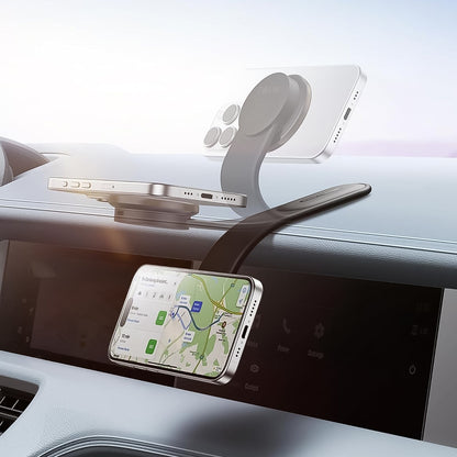 Fast charging 15W wireless phone holder for cars dashboard mount