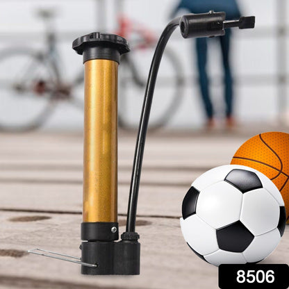 Mini basketball inflator with gold plated surface