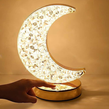 Decorative crystal lamp with stepless dimming brightness options