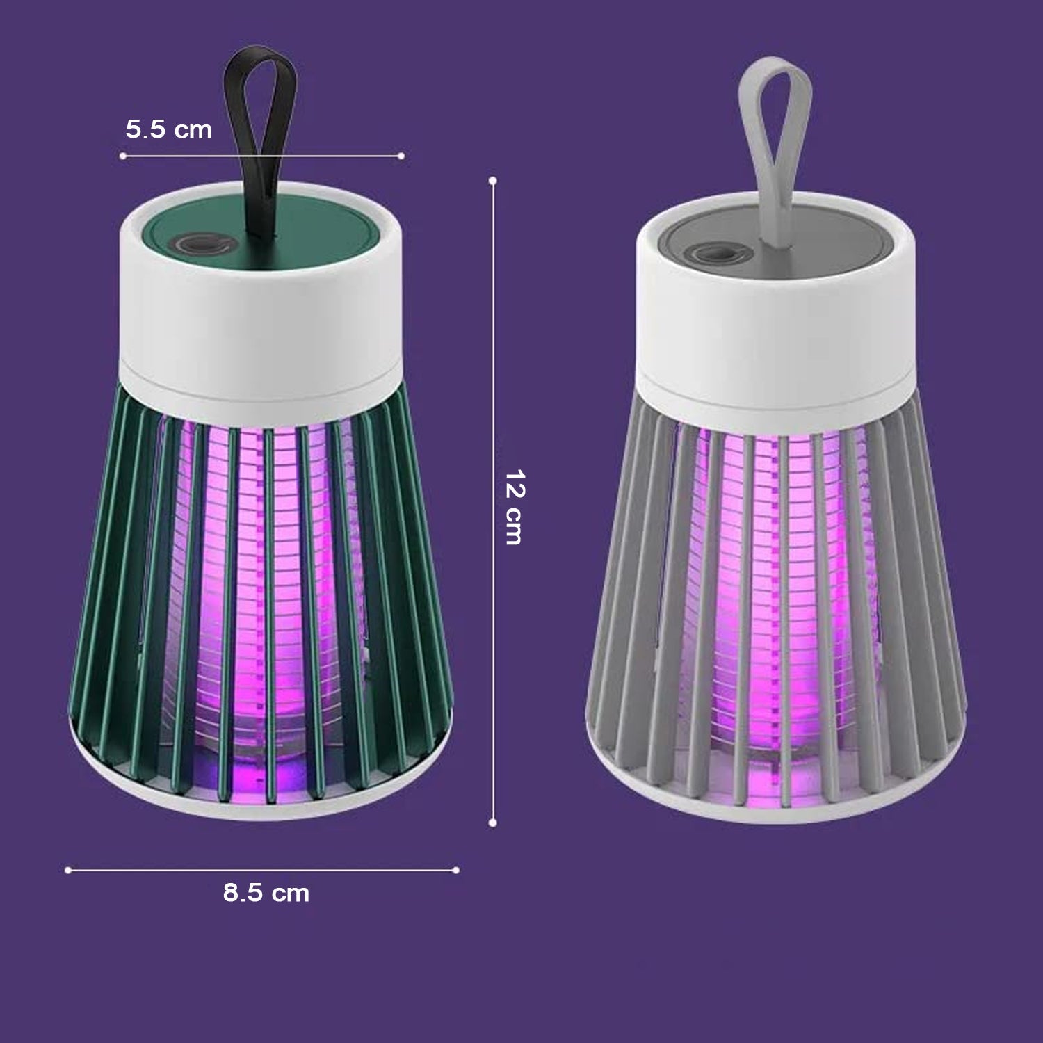 USB bug zapper mosquito trap with noise reduction feature