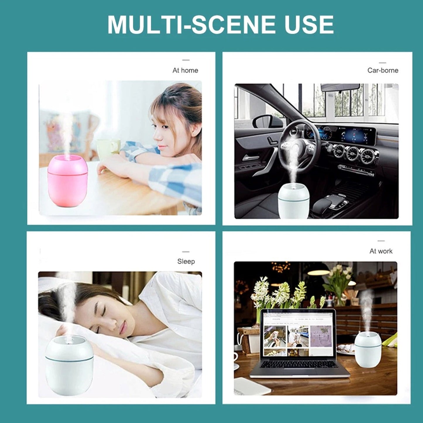 Multi Scene use of Desktop Humidifier