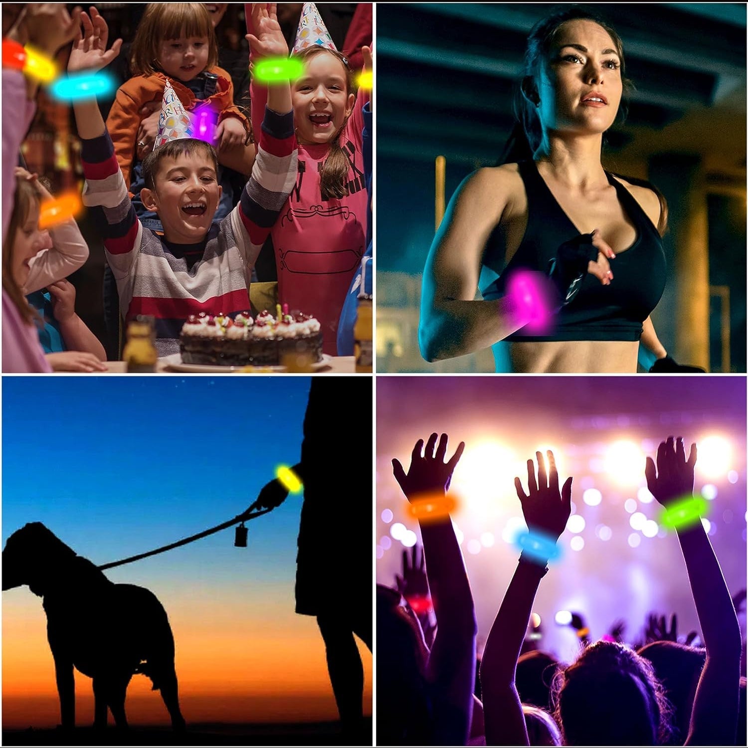 ShineSafe Running Light, Flashing LED bracelet for night parties and outdoor fun