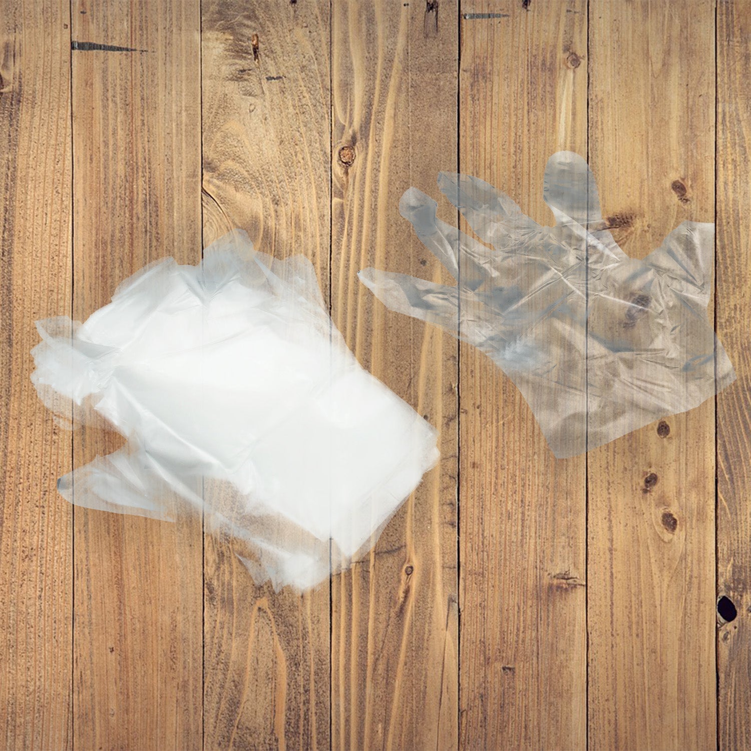 Clear single-use gloves for painting, cleaning, and daily tasks