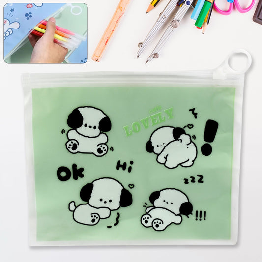 Multipurpose stationery pouch with zipper used for school supplies