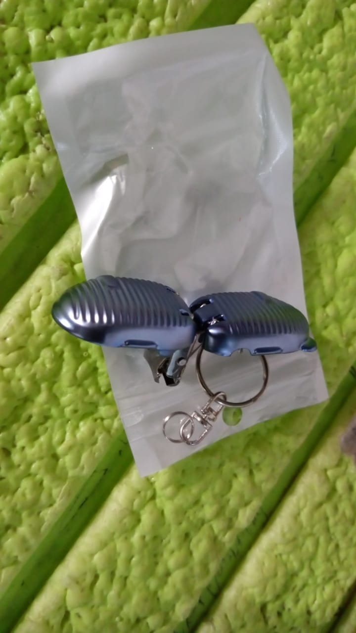 Mini nail clipper keychain tool with folding protection