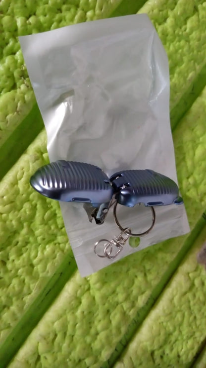 Mini nail clipper keychain tool with folding protection