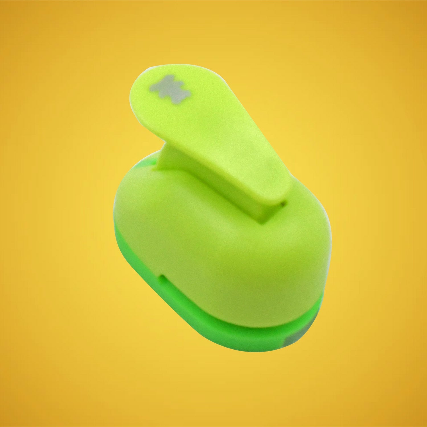 Hole punch for kids crafts with ergonomic spring lever design