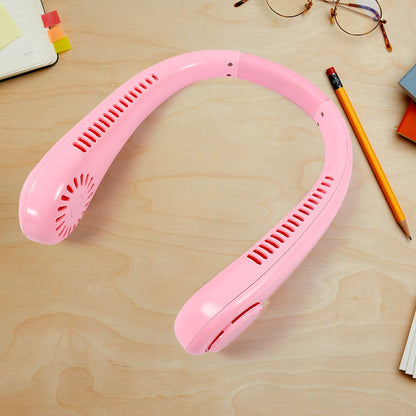 Hands free wearable portable neck fan with 3 wind speeds