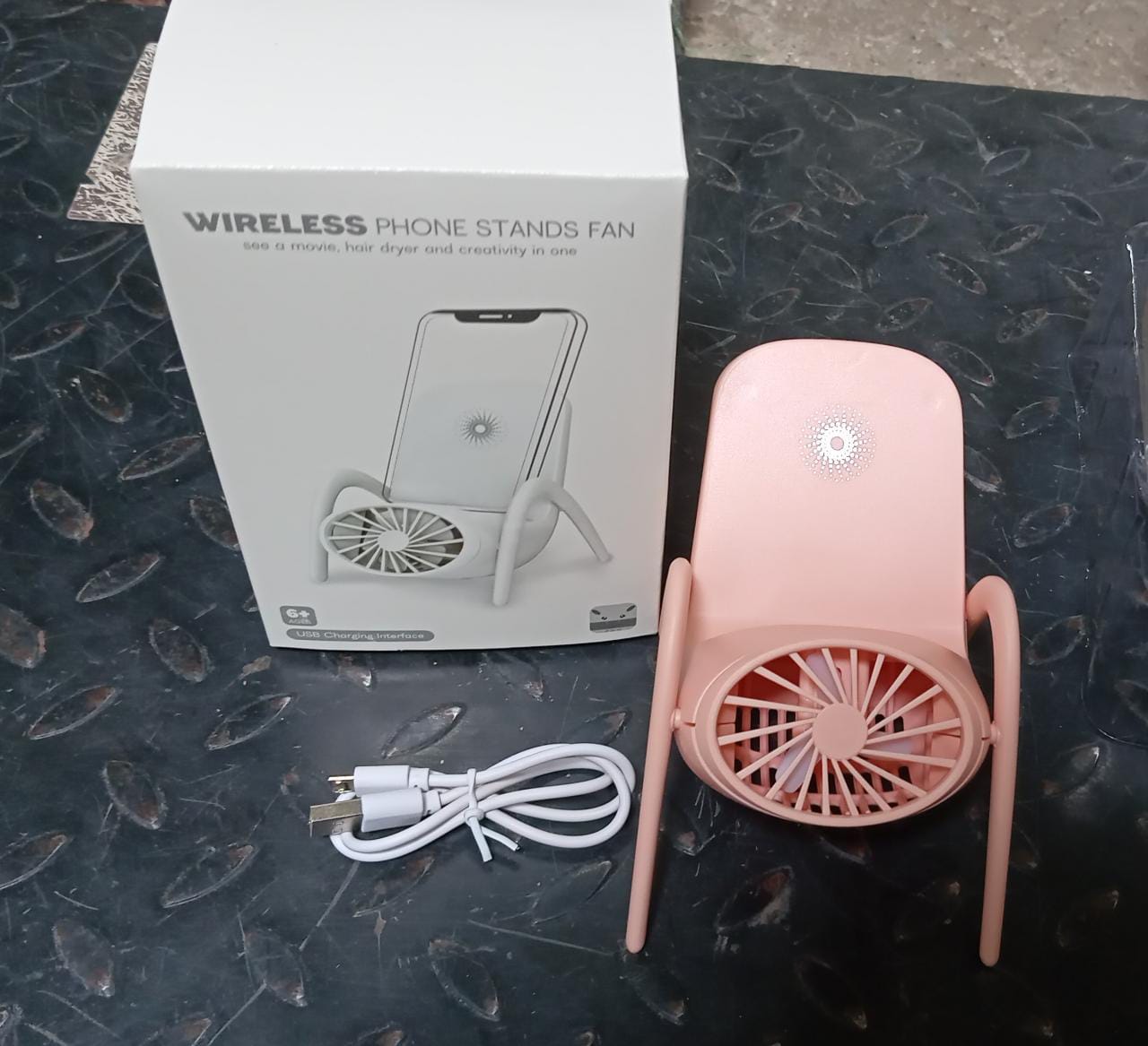 Multi-function personal fan, USB rechargeable, adjustable wind speeds