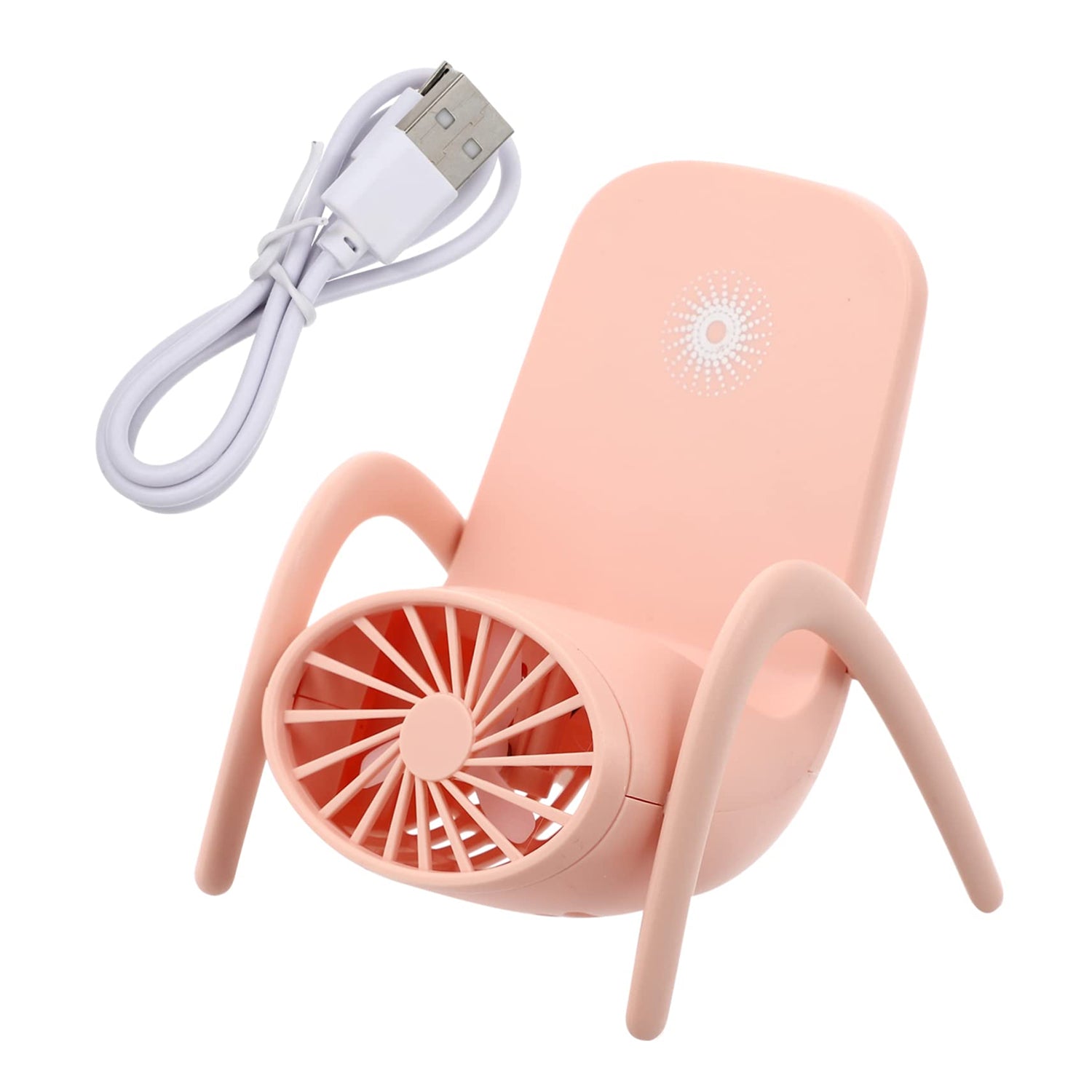 USB rechargeable mobile fan with three-speed settings