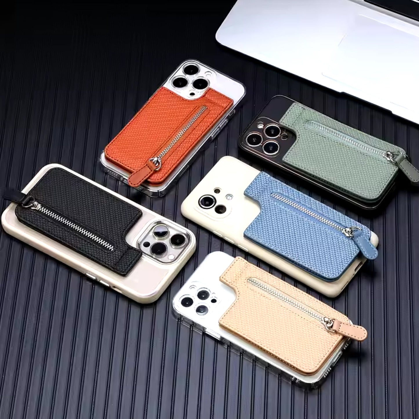 Portable phone sleeve wallet with magnetic car holder support