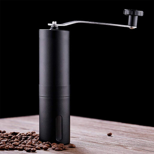 SteelBrew Manual Grinder, Portable stainless steel manual coffee grinder with adjustable burr
