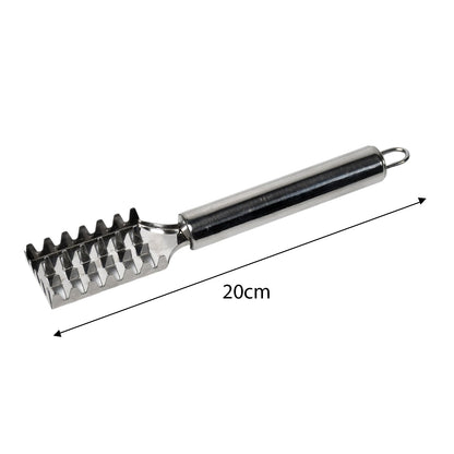 Professional grade fish descaling tool for home kitchen