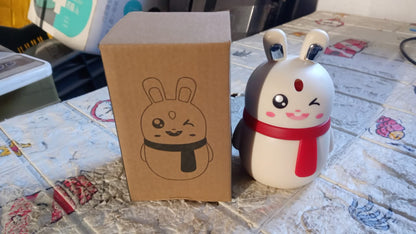 Functional and decorative rabbit shaped plastic toothpick dispenser