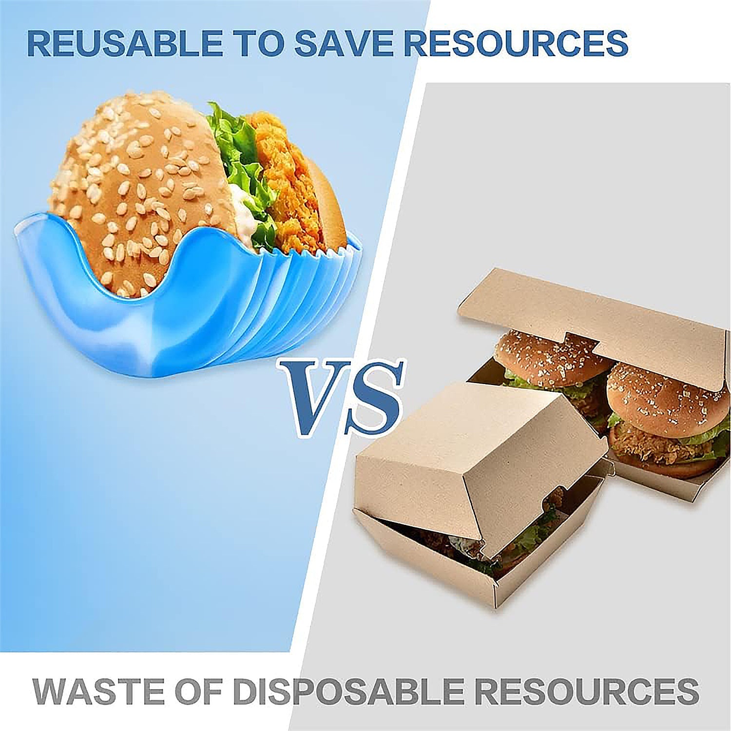Reusable silicone holder keeping sandwich and burger intact mess free