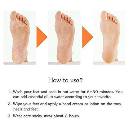 How to use Soft silicone gel foot socks for dry cracked skin