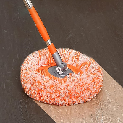 Car washing mop with self wringing plastic handle