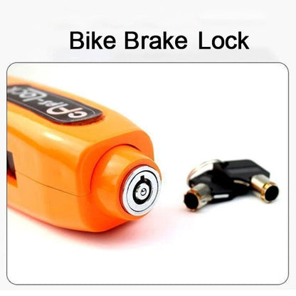 bike brake lock, handlebar lock for bikes, scooter anti-theft lock, motorcycle brake lock, heavy duty bike lock, bike handle lock, bike safety lock India, brake lever lock, bike anti-theft lock, two wheeler lock


