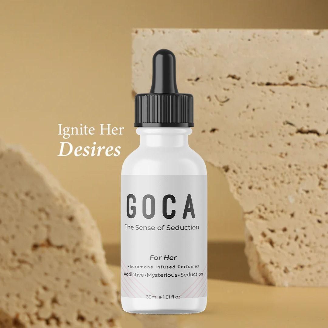 pheromone perfume for women, GOCA perfume for her, seductive fragrance for women, long-lasting women’s perfume, perfume combo pack for her, perfume that attracts men, romantic perfume for women India, feminine perfume with pheromones,