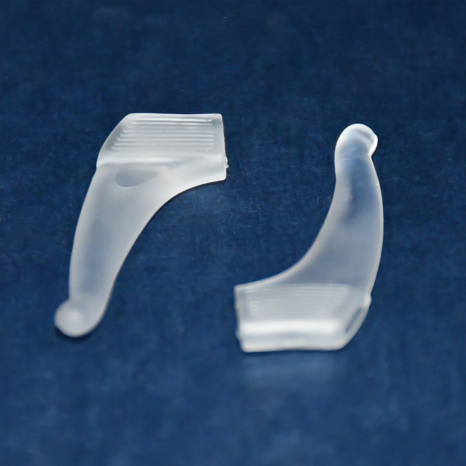 Soft silicone eyeglass ear hooks non-slip grips pack of 2 pairs , Soft Silicone Glasses Ear Stabilizers