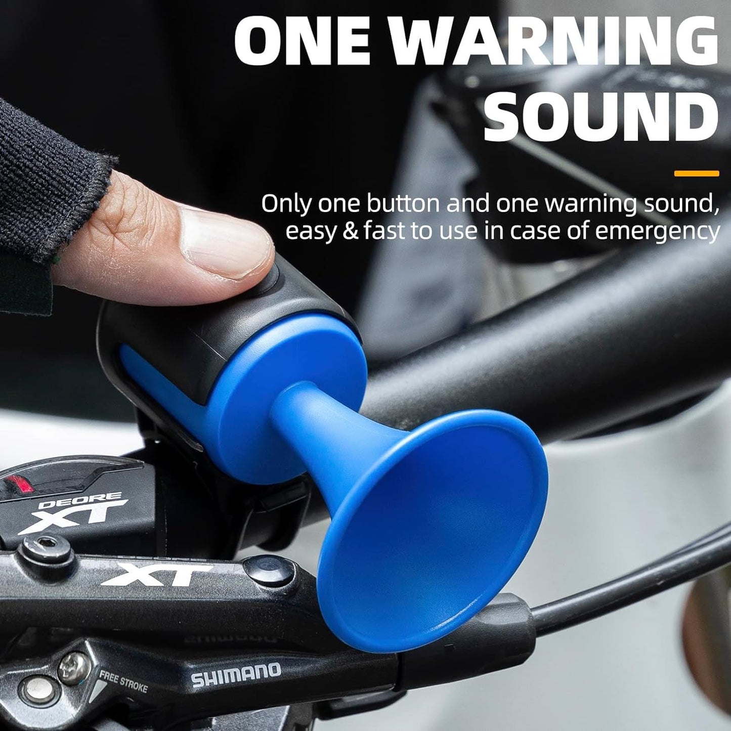 Lightweight loud bike horn suitable for city commuting