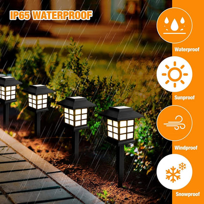IP65 Waterproof Double ring design LED solar garden lights for decorative use