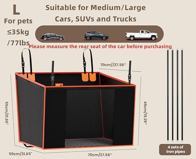 waterproof nylon dog booster seat for car, breathable mesh dog car seat for large dogs, pet car seat booster with mesh and nylon, car booster seat for dogs waterproof and breathable, large dog car seat booster with mesh sides, medium size dog travel seat waterproof nylon, dog booster seat with breathable mesh for car, travel car seat for dogs waterproof nylon mesh, pet booster seat car carrier for medium large dogs