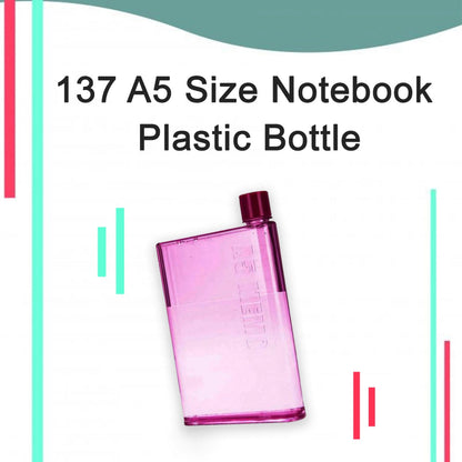 Stylish notebook bottle with transparent sleek design