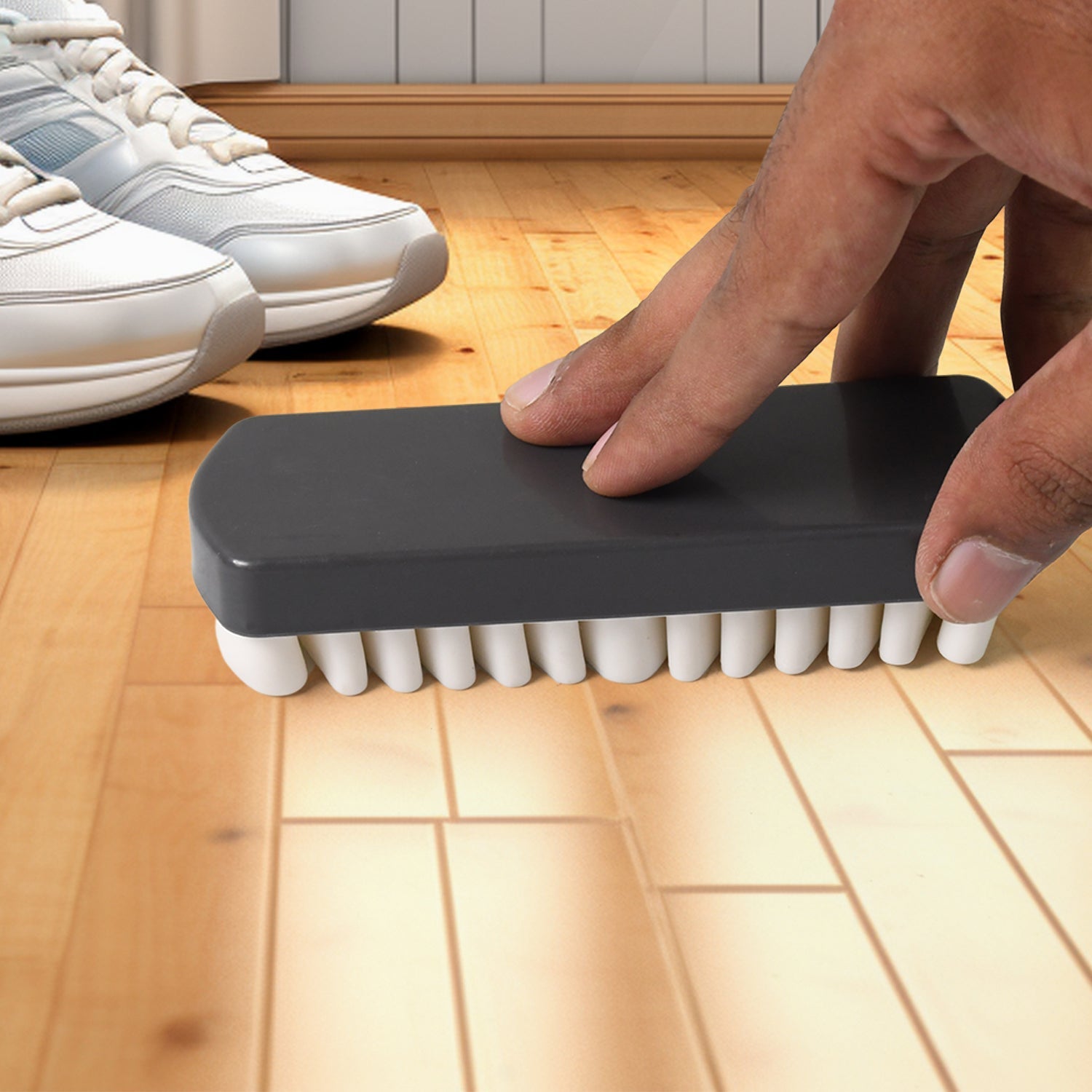 Durable rubber crepe suede cleaning brush for shoes
